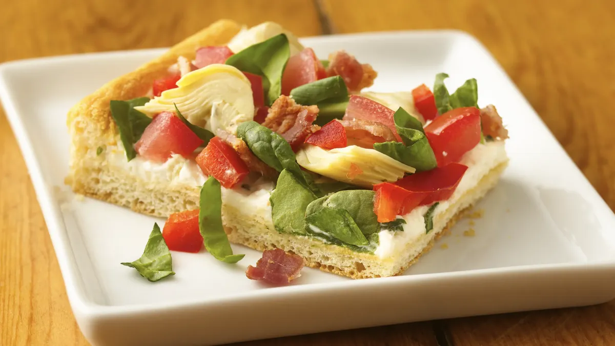 Artichoke and Bacon Crescent Squares