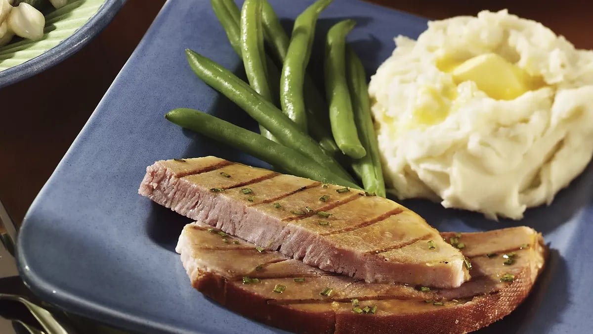 Ham Steak with Apple Glaze