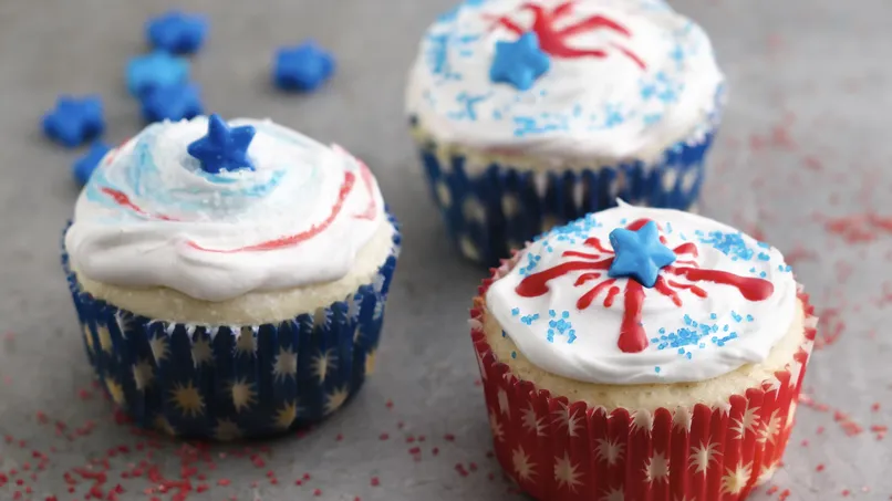 Fireworks Cupcakes