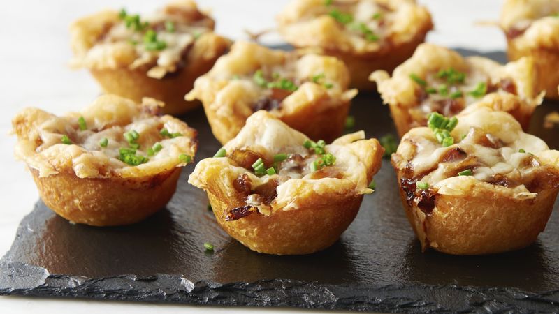 French Onion Mini Crescent Cups