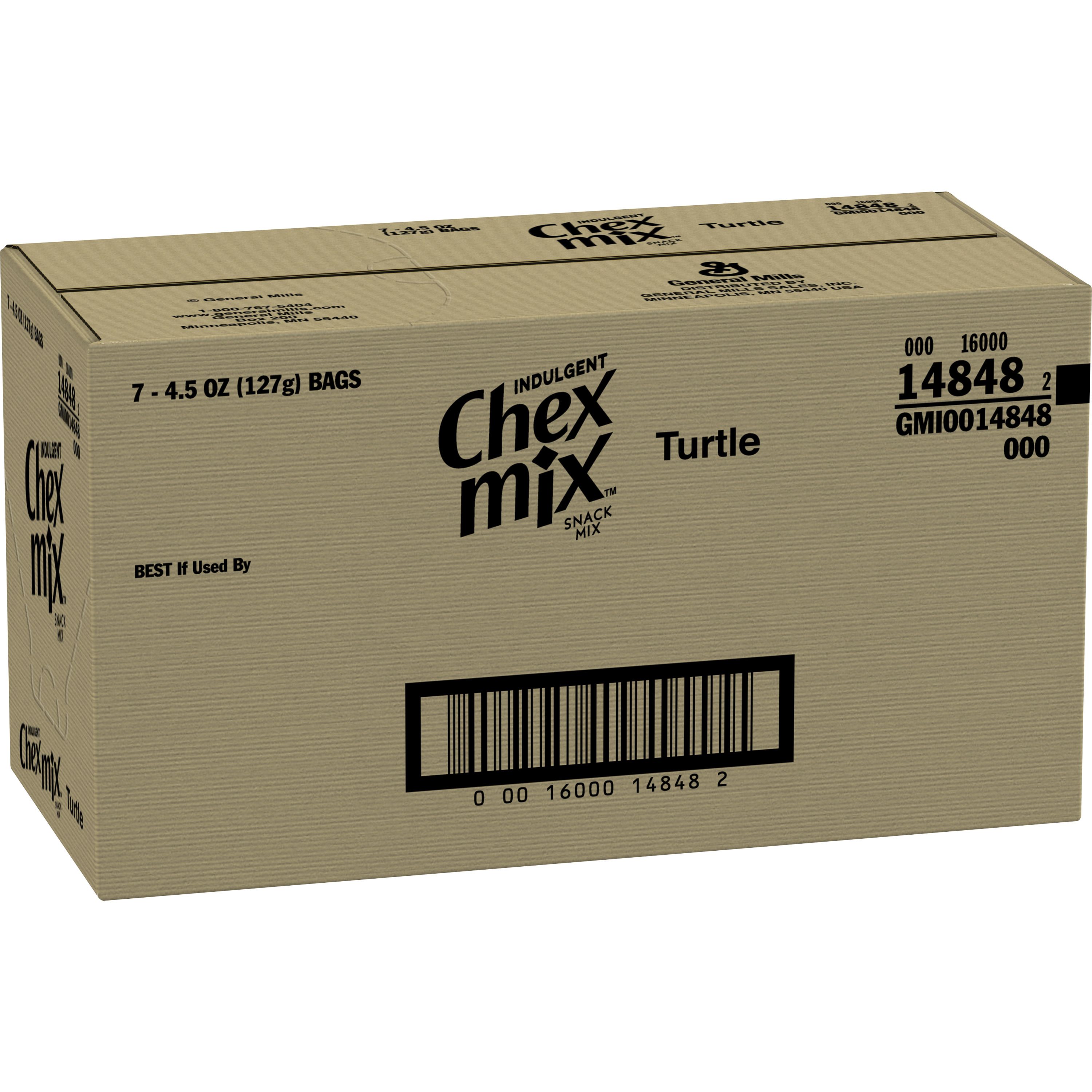 Case - Left Front 3D Chex Mix(TM) Snack Mix Turtle (6 ct) 4.5 oz