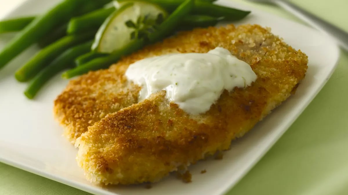 Crispy Fish Fillets with Zesty Lime Sauce