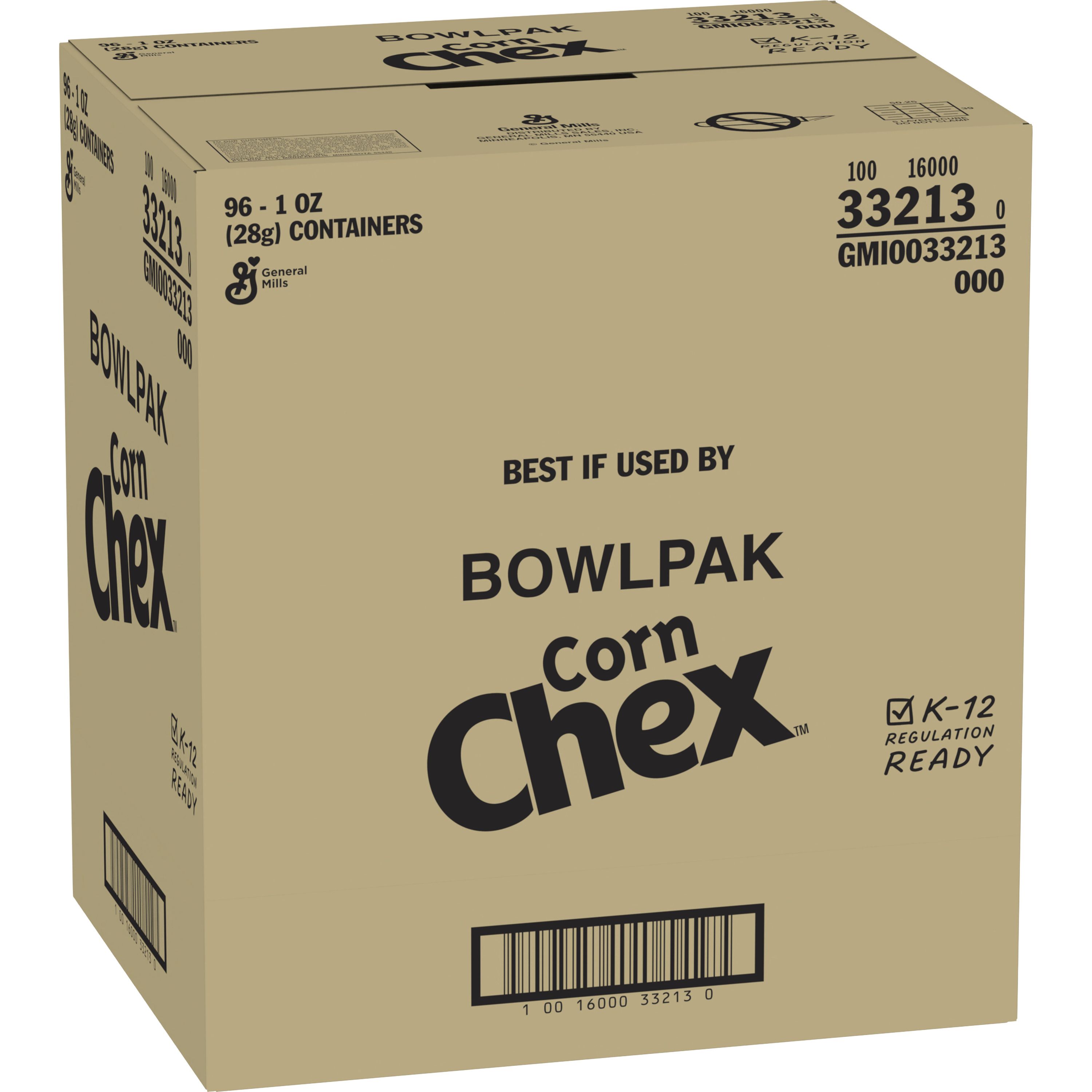 Case - Left Front 3D Corn Chex(TM) Cereal Single Serve Bowlpak (96 ct) 1 oz