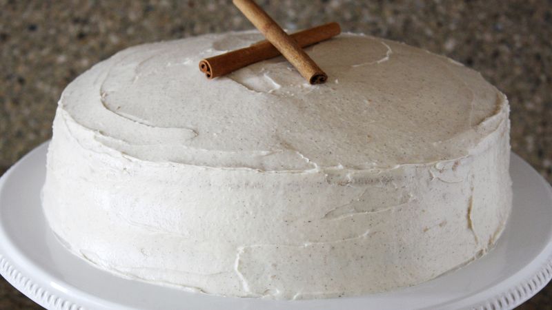 Snickerdoodle Cake with Cinnamon Cream Cheese Frosting