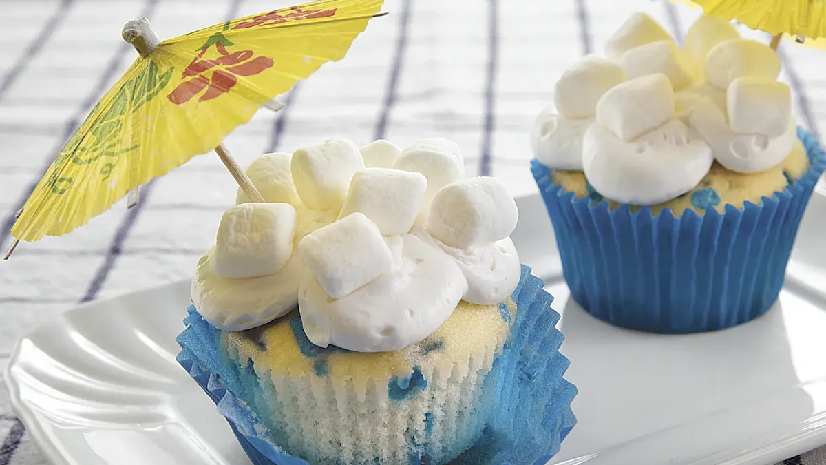 April Showers Cupcakes