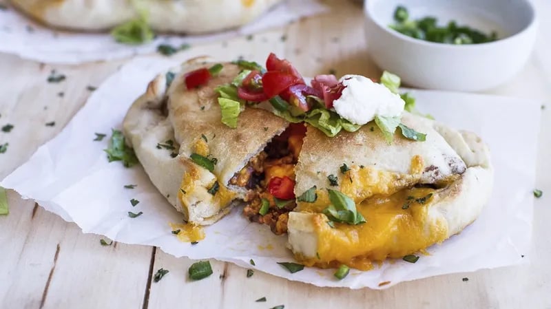 Chicken Taco Calzones