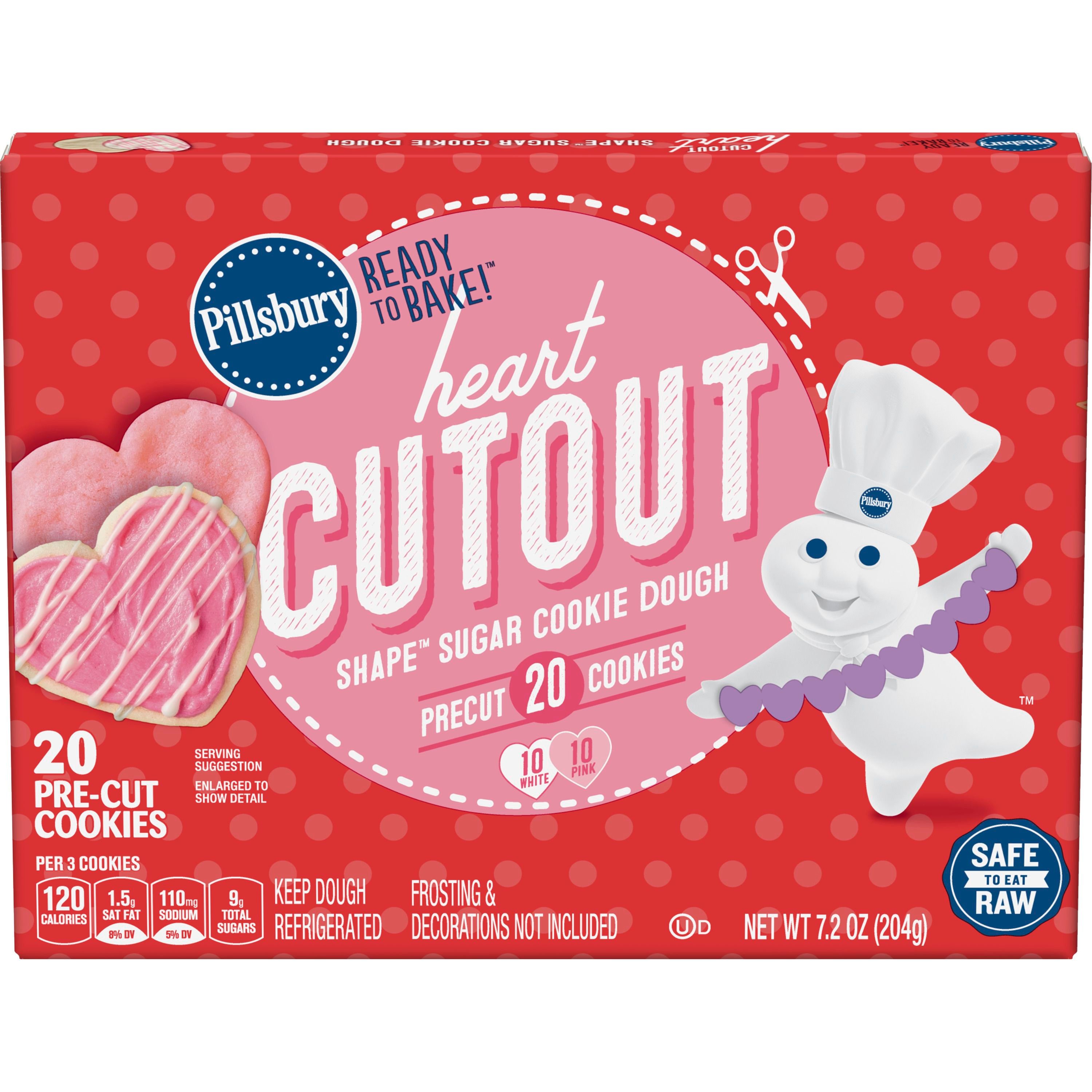 Pillsbury™ Heart Cutout Shape™ Sugar Cookie Dough - Front