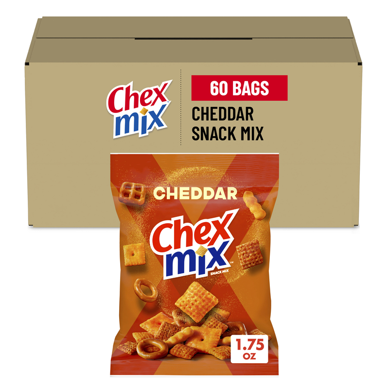 Chex Mix Snack Mix Single Serve Pouch Cheddar 60/1.75 OZ | General