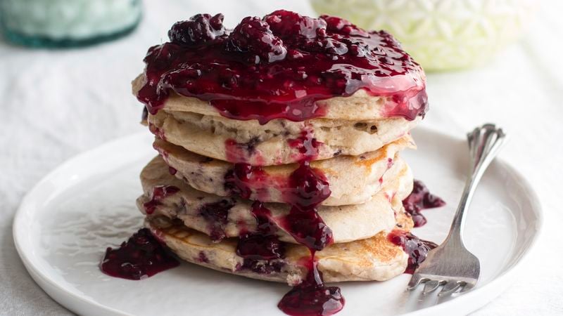 Blackberry pancake recipe