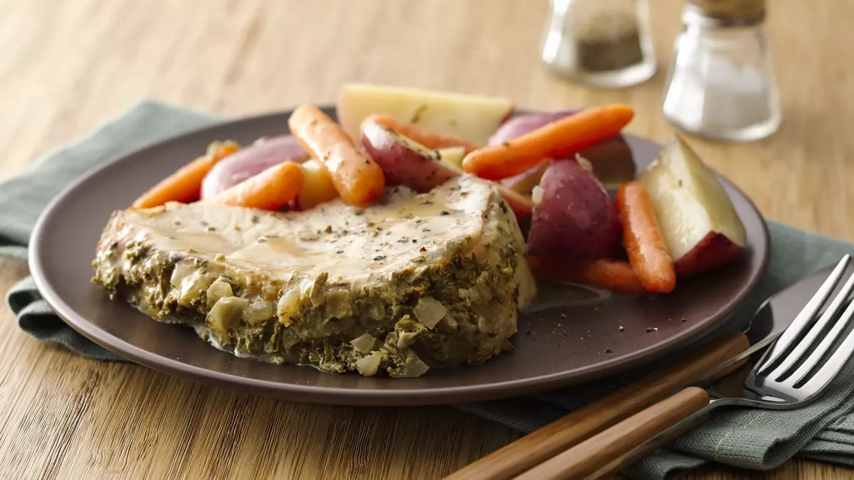 Slow-Cooker Pork and Potatoes with Rosemary