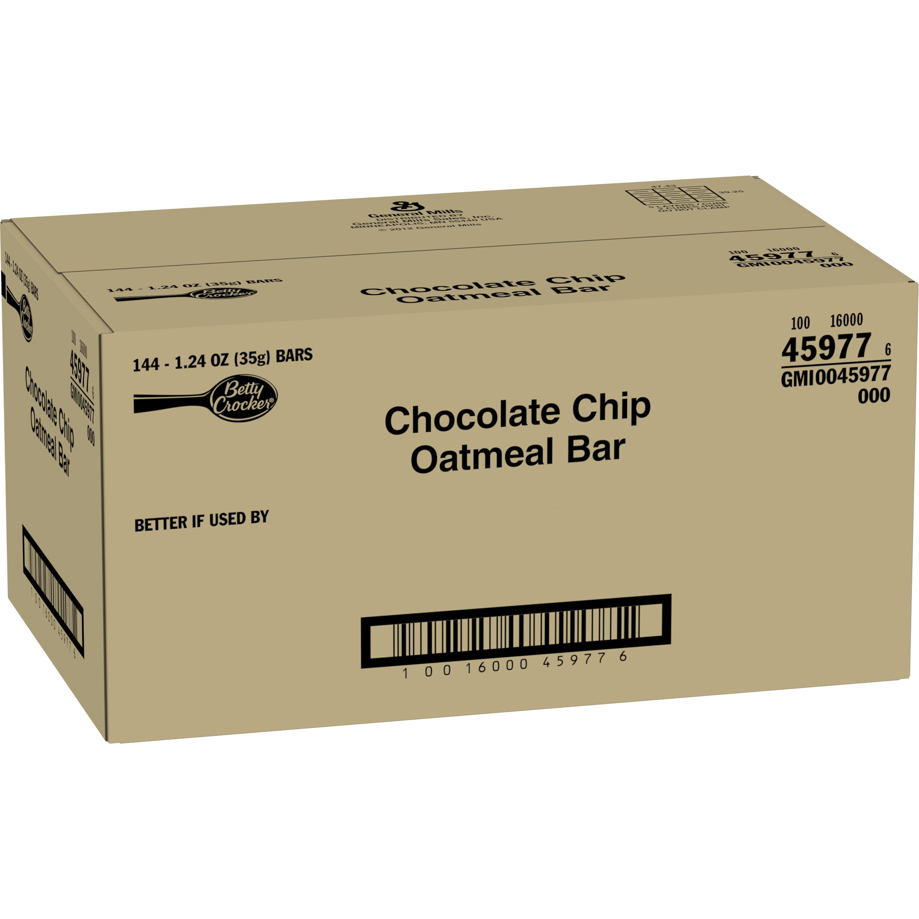 Case - Left Front 3D Betty Crocker Chocolate Chip Oatmeal Bar