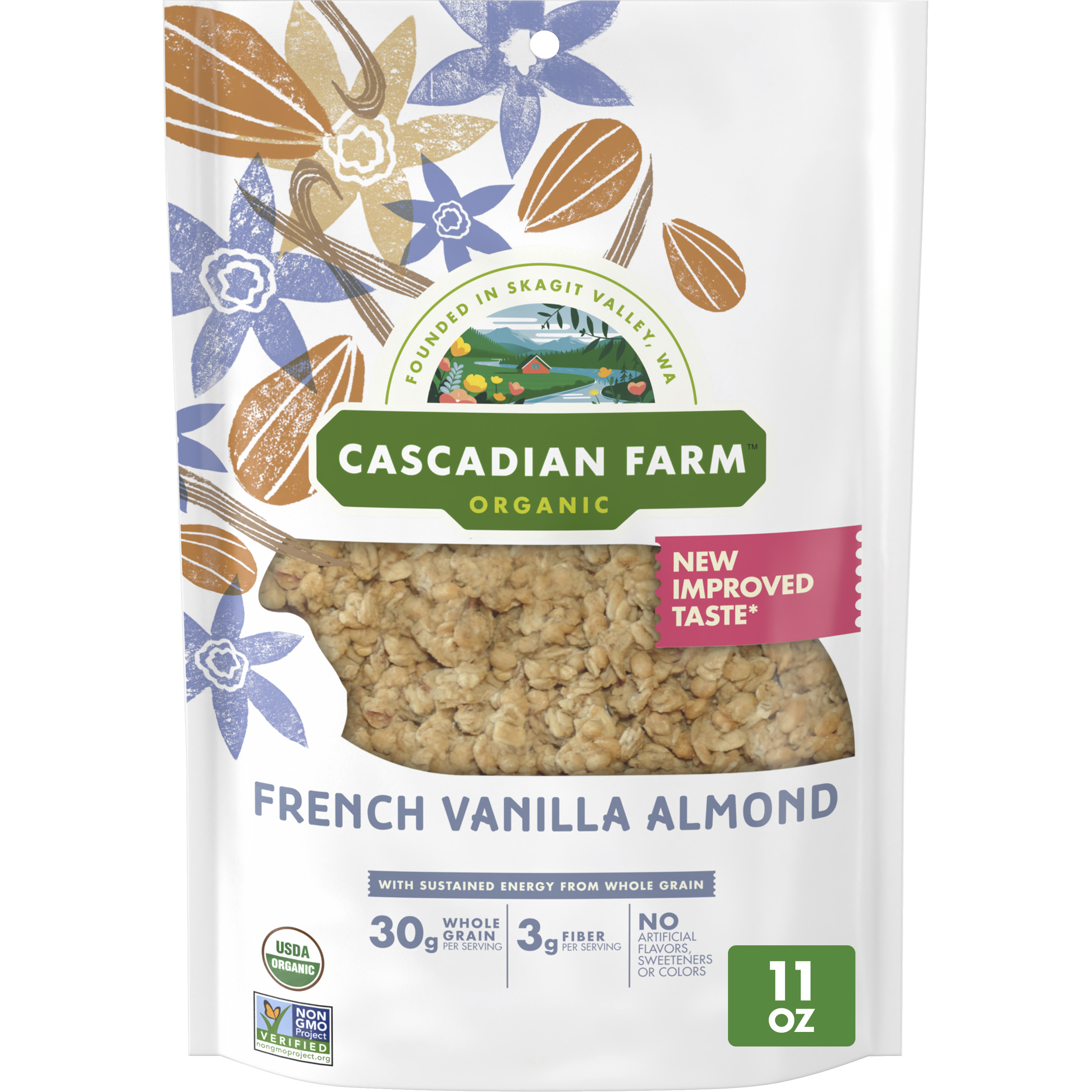 Cascadian Farm Organic French Vanilla Almond Granola Cereal