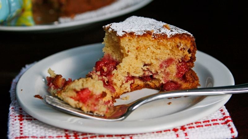 Honey-Raspberry Tea Cake