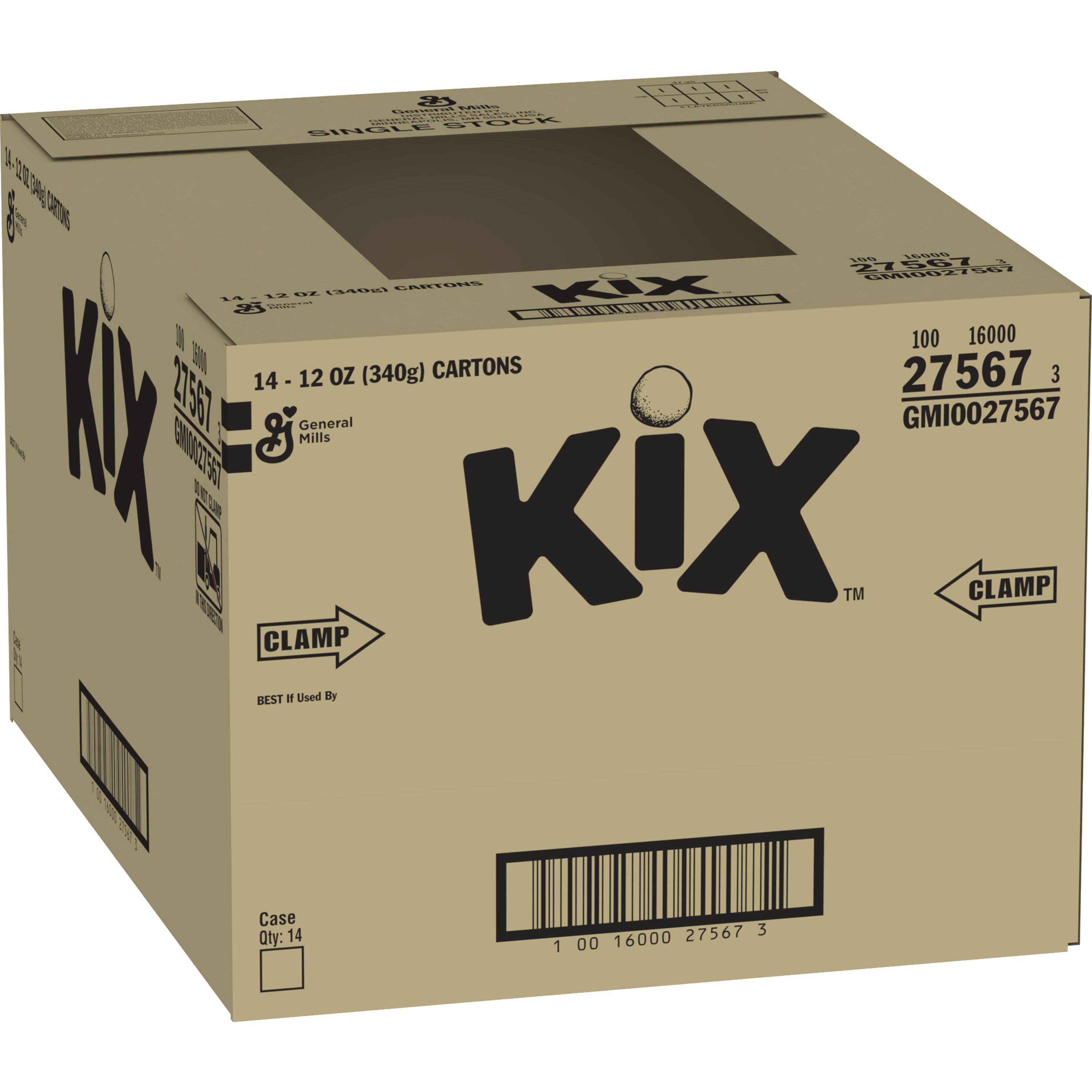 Case - Left Front 3D Kix(TM) Cereal Box 12 oz