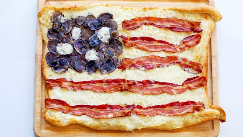 Bacon Flag Pizza