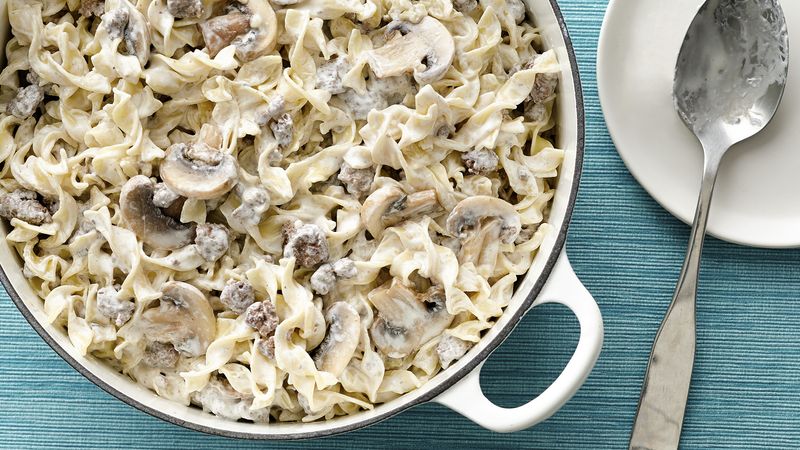 One-Pot Creamy Beef Stroganoff