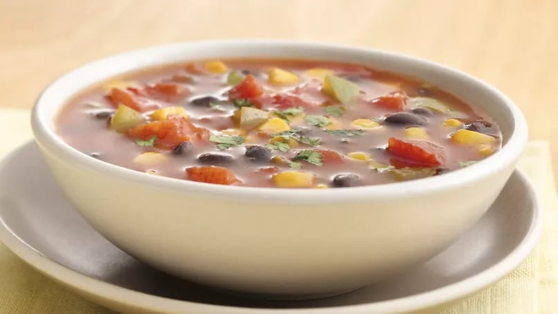 Quick Corn and Black Bean Soup