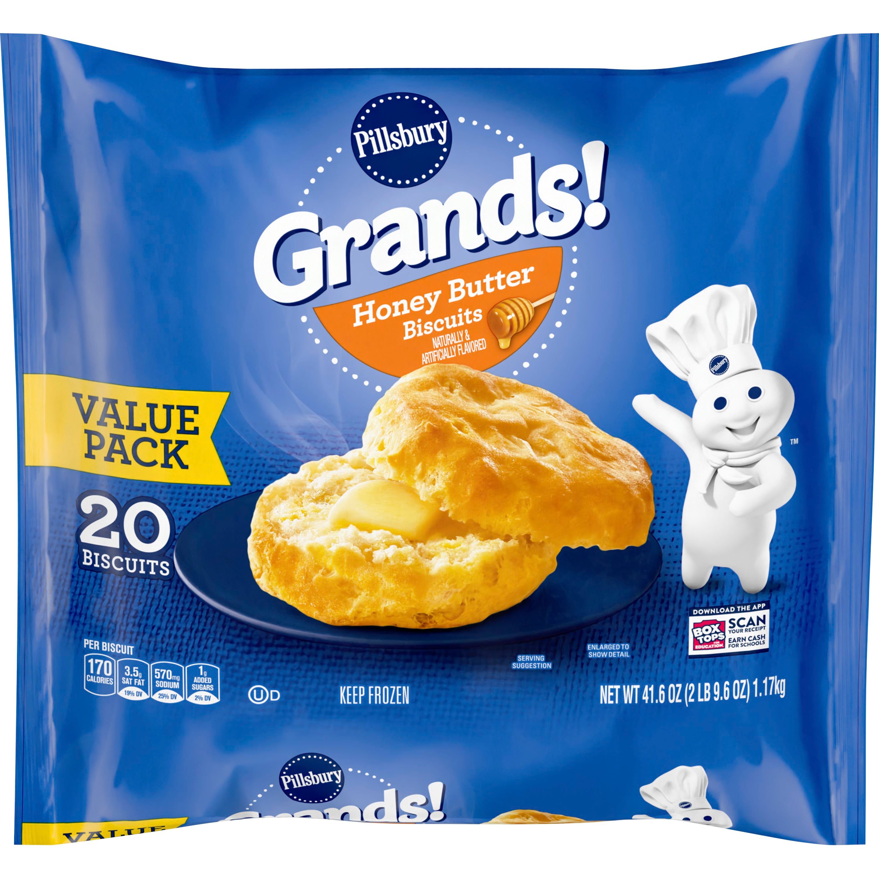 Grands!™ Honey Butter Frozen Biscuits (20 count) - Front