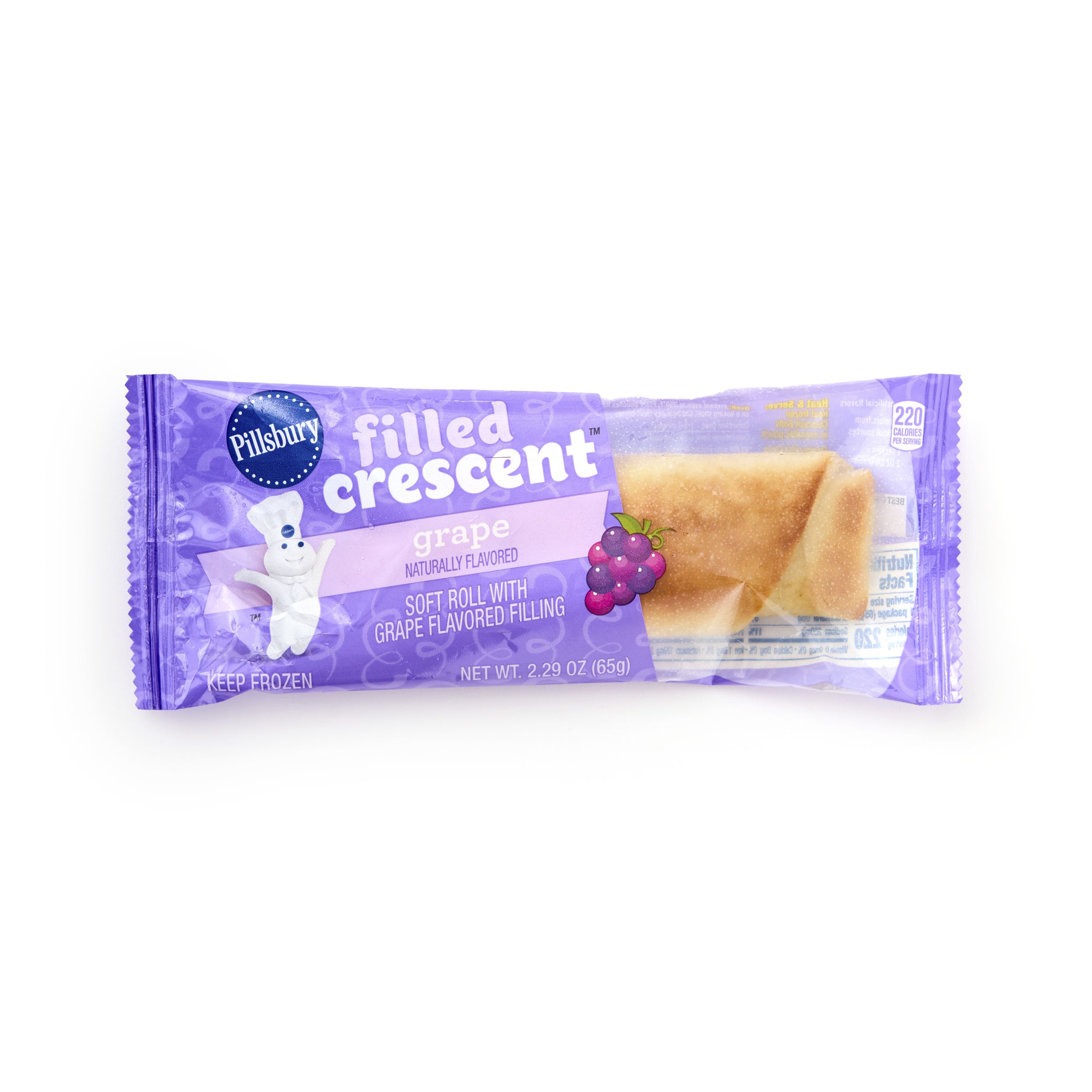  Inner Pack Pillsbury Frozen Meals Filled Crescent Single Serve Pouch Grape 72/2.29 OZ