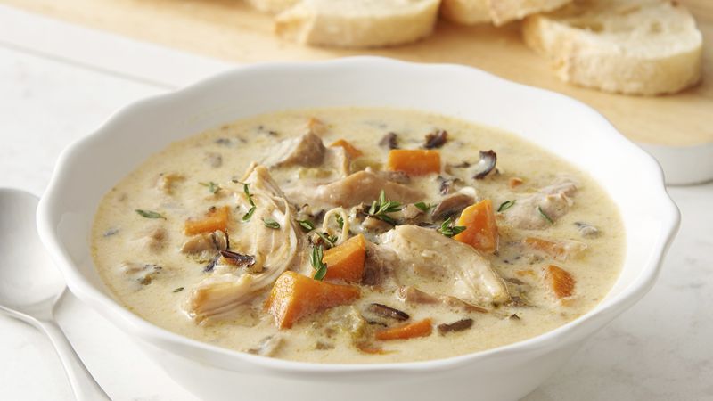 Instant Pot® Chicken and Wild Rice Soup