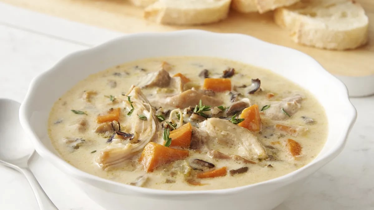 Instant Pot Chicken and Wild Rice Soup