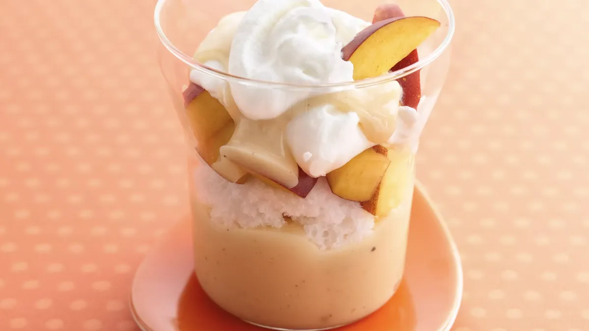 Spiced White Chocolate-Nectarine Trifles