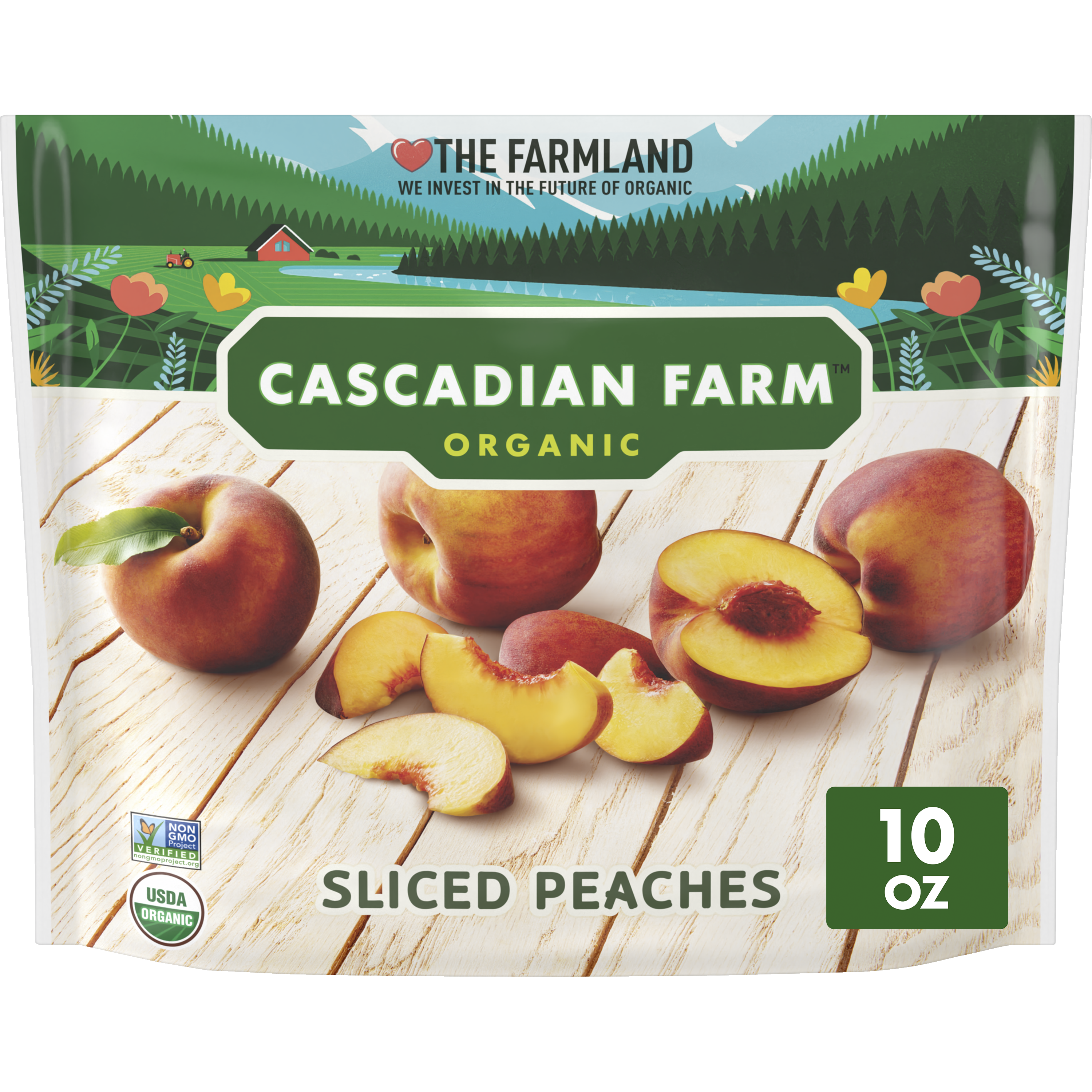 Frozen Sliced Peaches | Cascadian Farm Organic