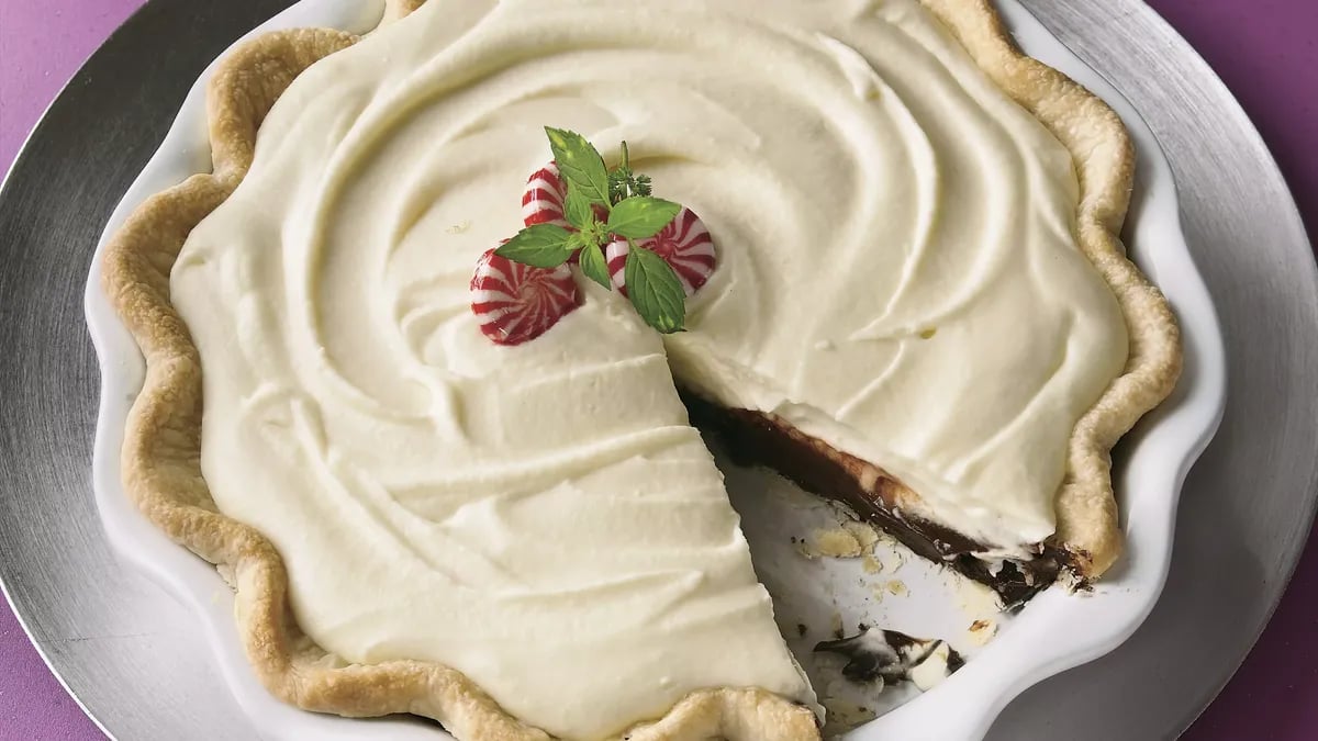 Peppermint Truffle Pie