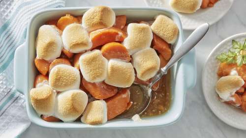 Marshmallow-Topped Sweet Potatoes