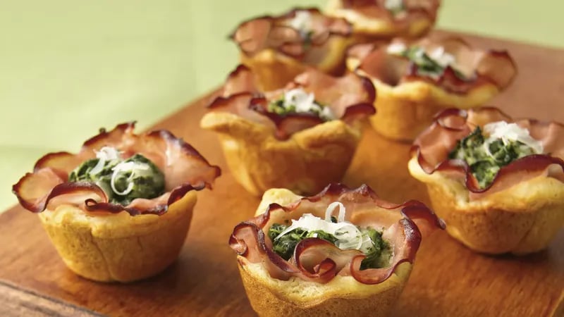 Ham Florentine Mini-Cups