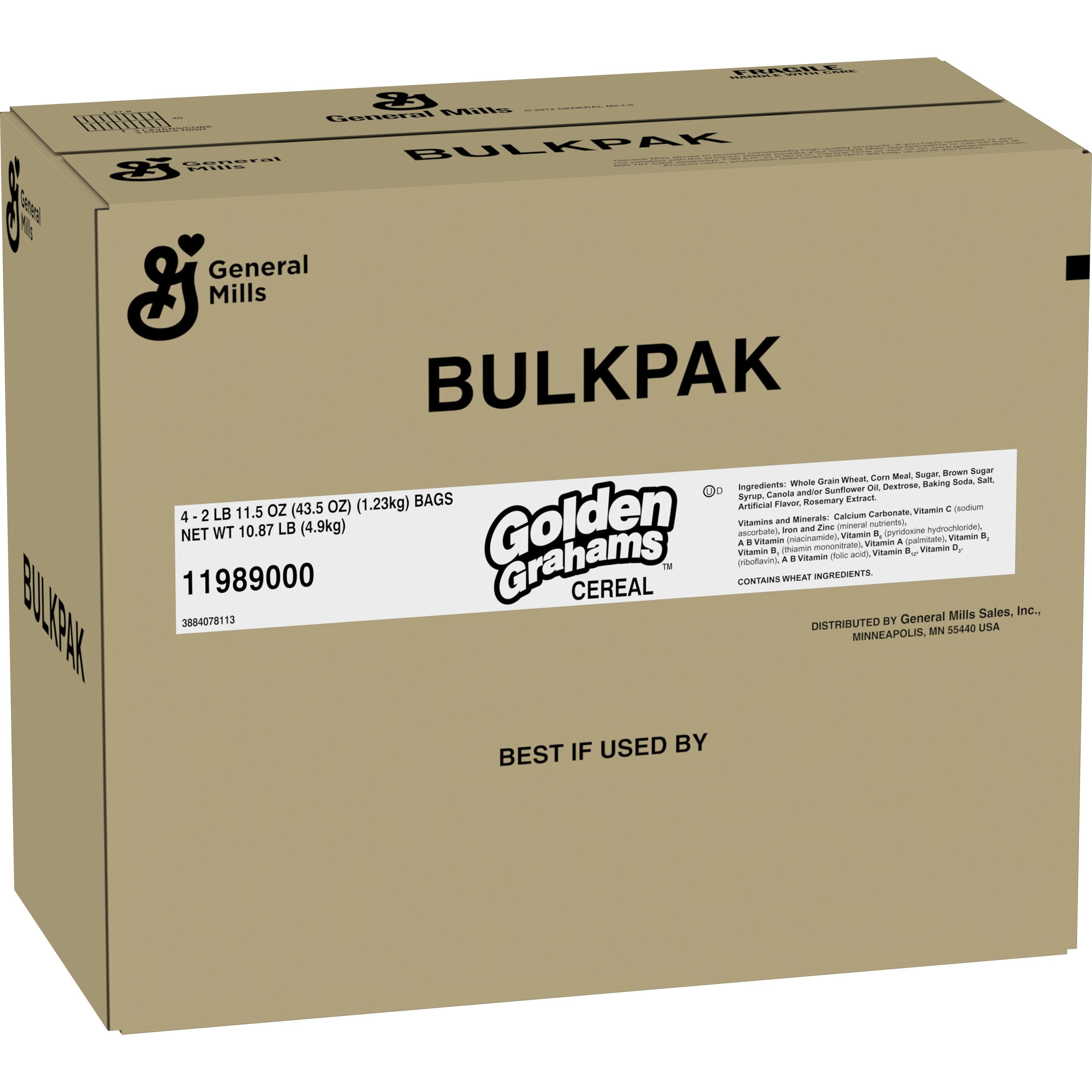Case - Left Front 3D Golden Grahams Cereal Bulk Bag 4/43.5 OZ