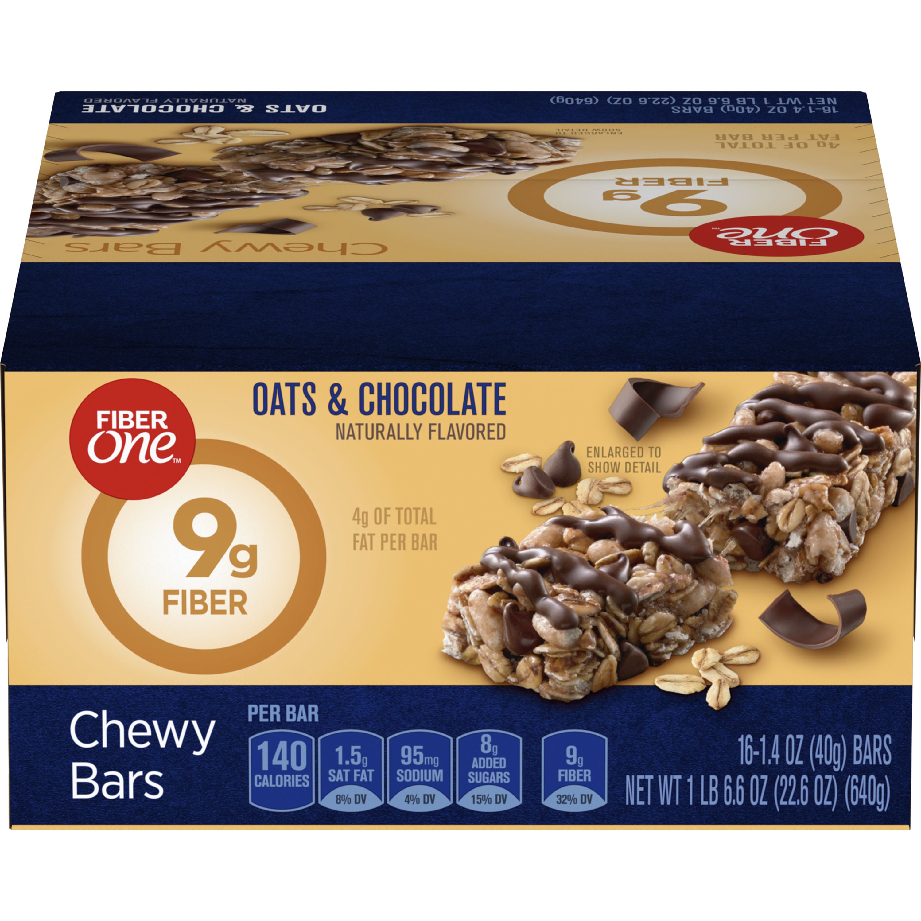 Chewy Bars, Oats and Chocolate, 1.4 oz, 16/Box Chewy Bars, Oats and Chocolate, 1.4 oz, 16/Box