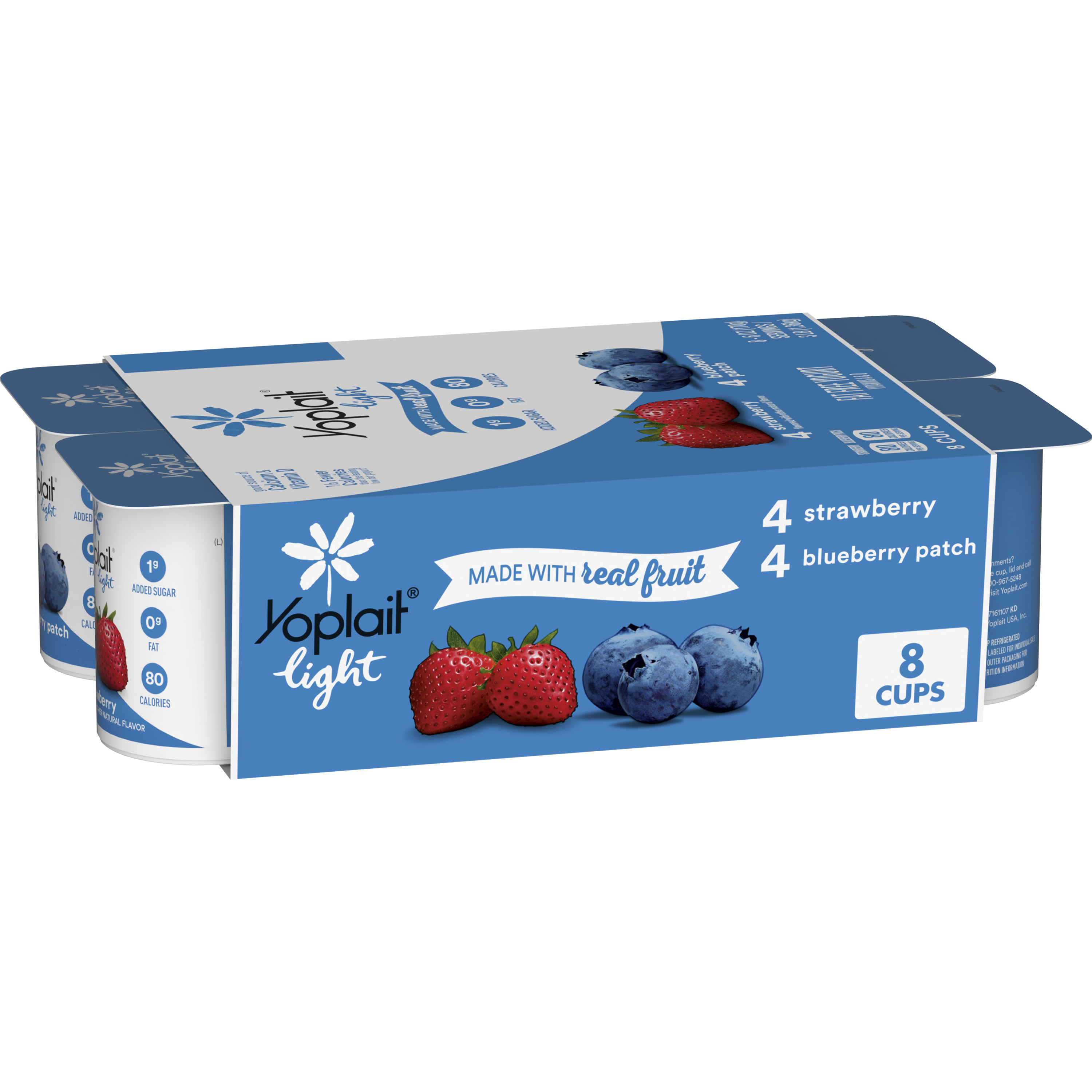 Yoplait Light Strawberry &amp; Blueberry Patch Yogurt 8 Pack