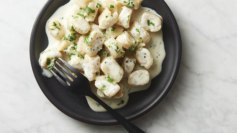 Easy Gnocchi with Creamy Herb Sauce