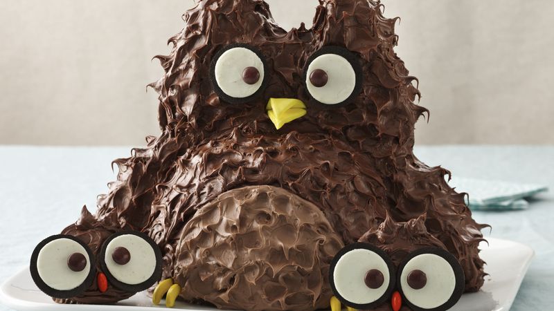 Owl with Babies Cake