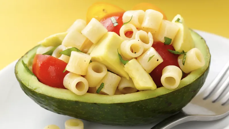 Ditalini Pasta with Avocado and Tomatoes