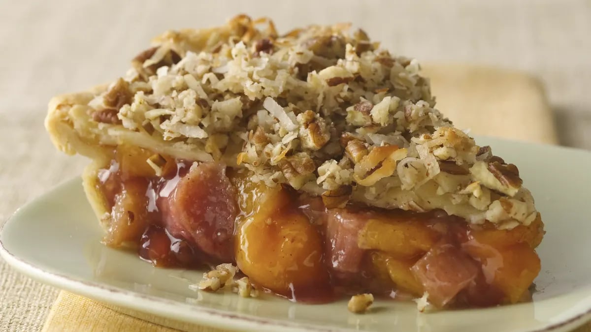 Peach-Rhubarb Pie