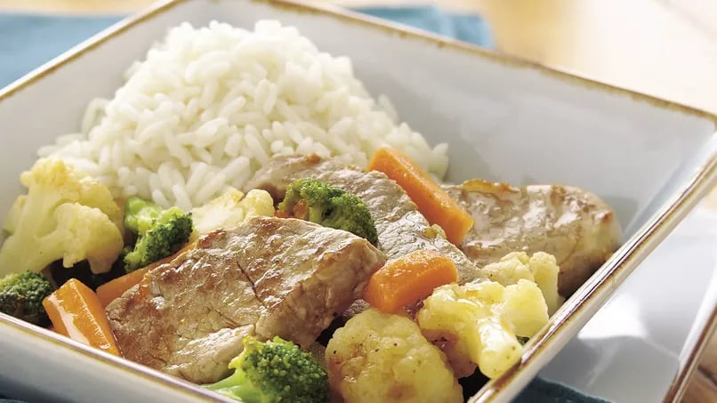 Apricot-Glazed Pork Dinner