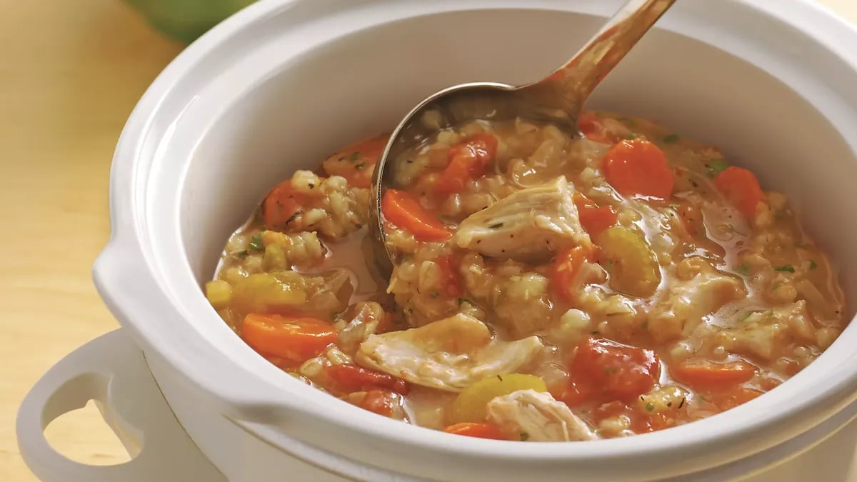 Slow-Cooker Chicken-Barley Stew