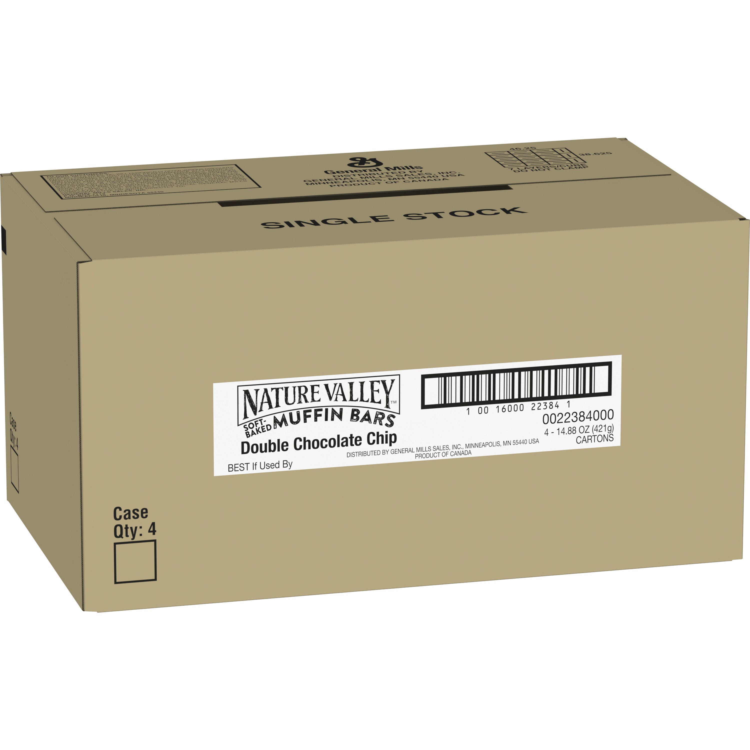 Case - Left Front 3D Nature Valley Granola Bars Double Bar Pouch Peanut Butter 168/1.49 OZ