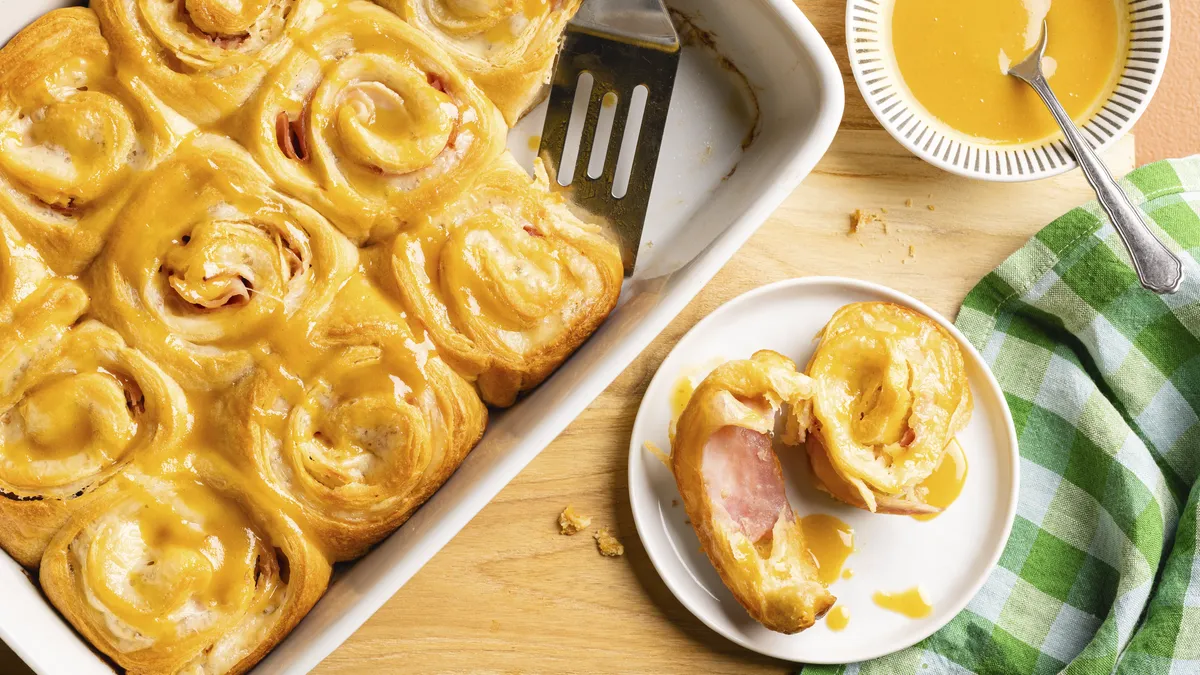 Ham and Cheese Crescent Roll Bake