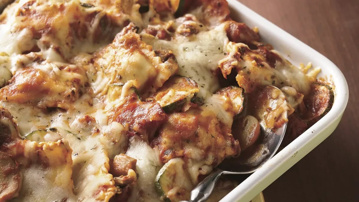 Sausage Ravioli Casserole