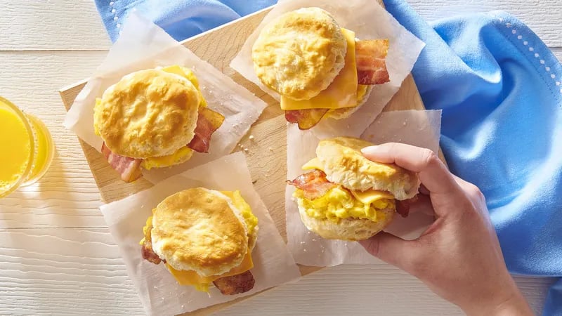 Breakfast Biscuit Sandwiches