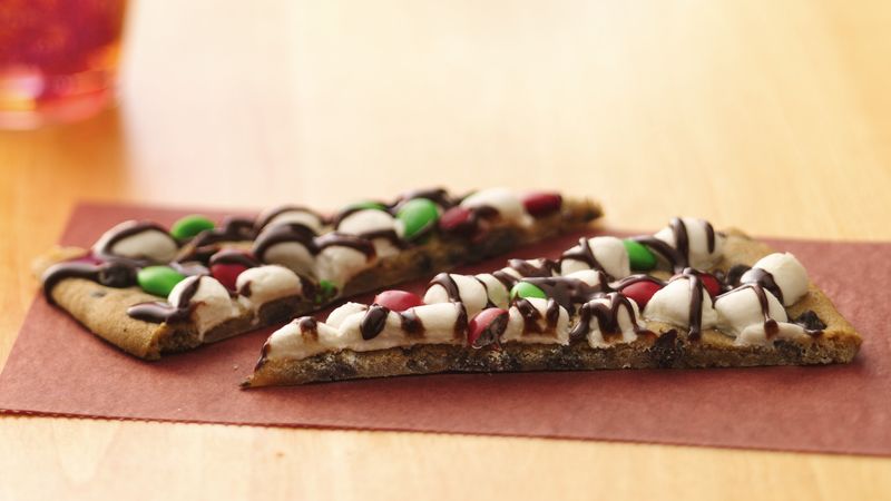 Jingle Bell Cookie Pizza