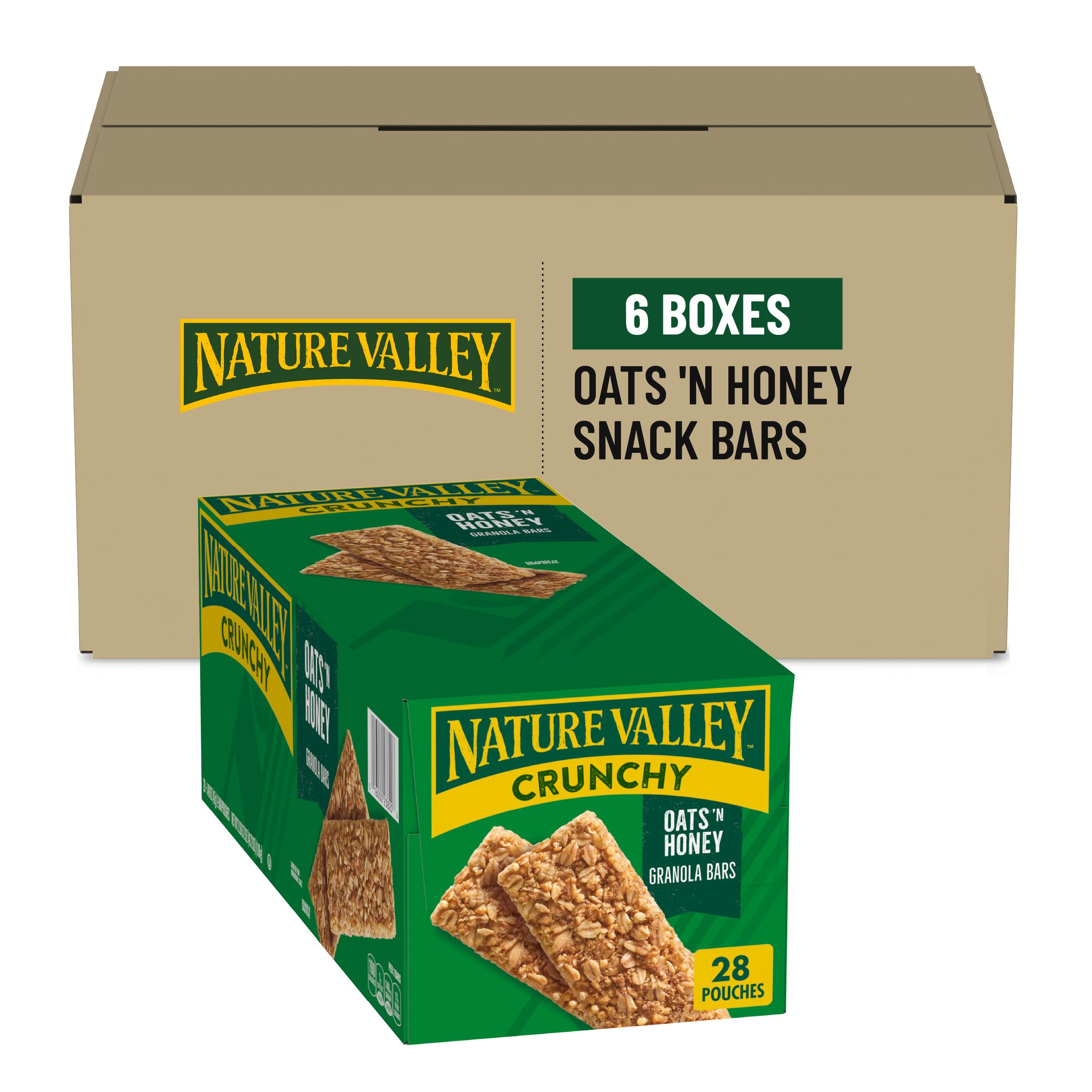  Case Optimized Hero 
Nature Valley Granola Bars Double Bar Pouch Oats N' Honey 168/1.49 OZ