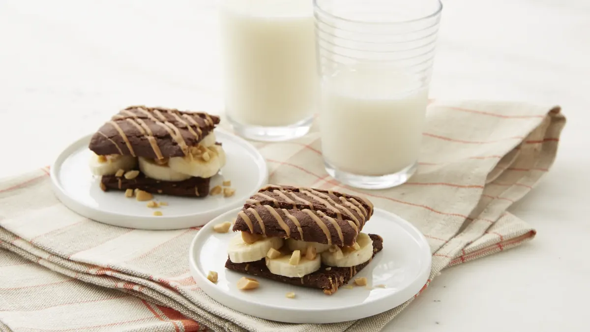 Peanut Butter and Brownie Elvis Sandwich
