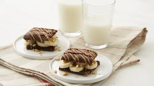 Peanut Butter and Brownie Elvis Sandwich