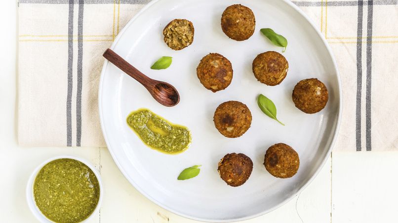 Veggie Nuggets with Lentils and Onions
