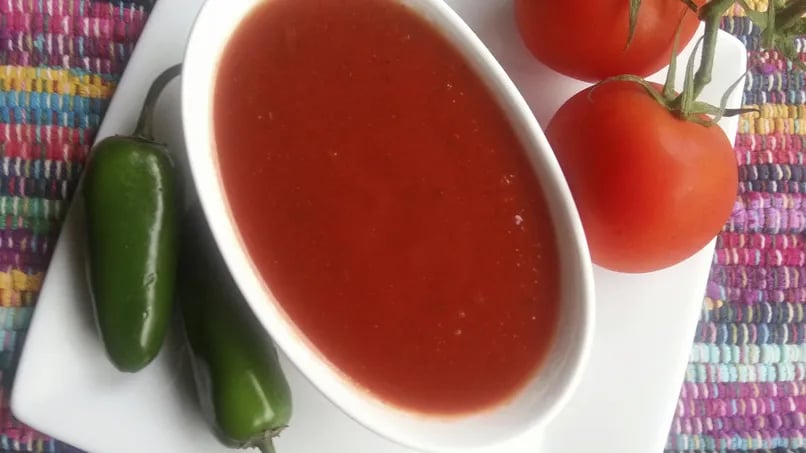 Jalapeño Sauce for Enchiladas