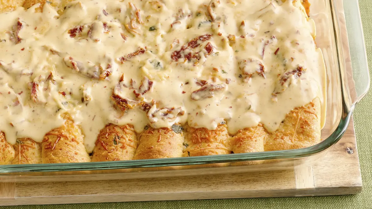 Creamy Italian Chicken Crescent Bake